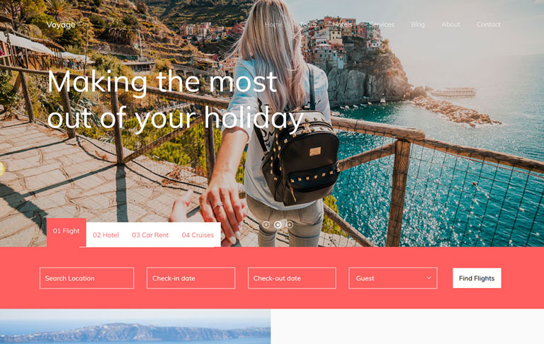 Free Travel Template - Voyage