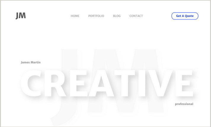 Creative Personal PSD template