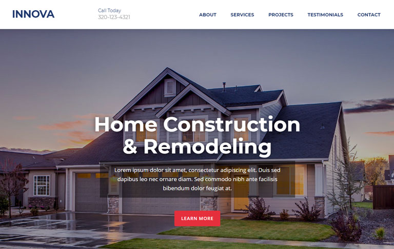 free css one-page Innova : Real Estate - Free CSS Templates