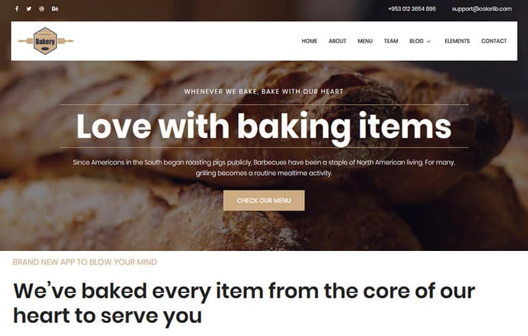 Bakery Website Templates