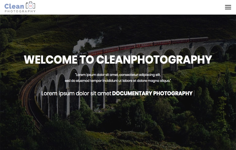 free css photography portfolio template