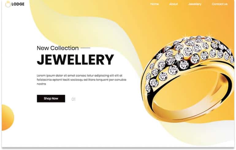 free templates for Jewellery business