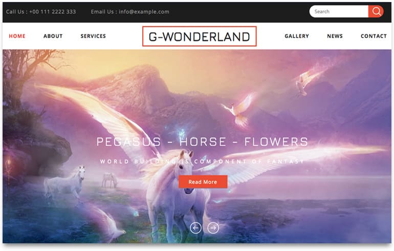 free gaming wonderland template for gaming website