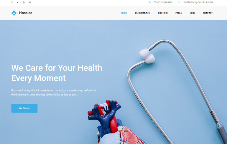 Free Css Website Template for healthcare organisation