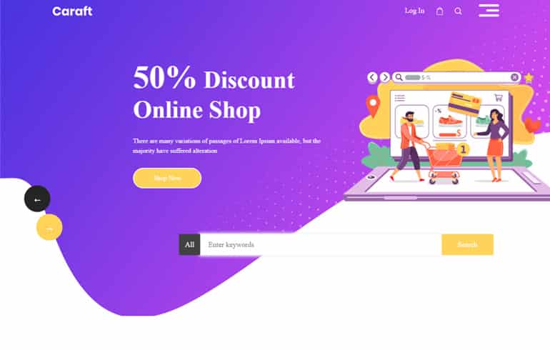 Online Shop template