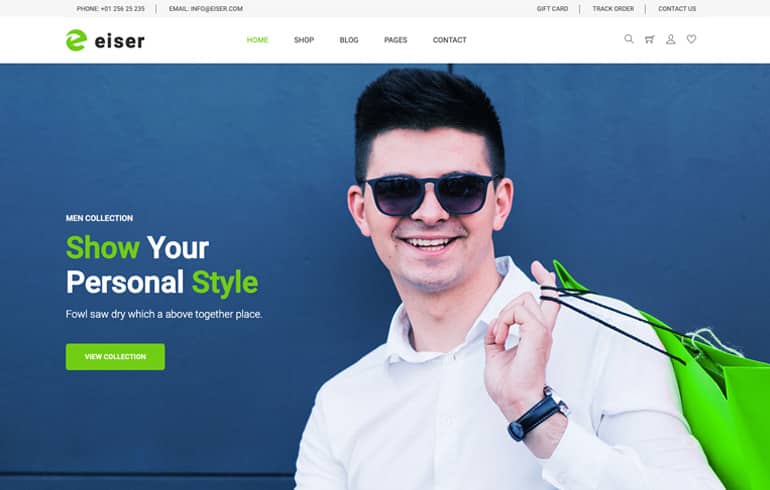 free css for men fashion website template