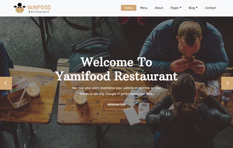 Yanmi Food - A Restaurant Template