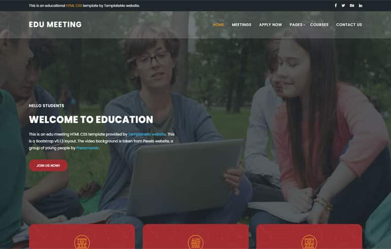 Education Free CSS Templates for 2020