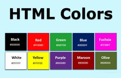HTML Color Codes - TOO CSS
